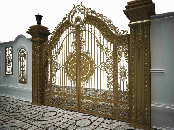 Western style die-cast aluminum gate is a hot product on the market in recent times. Designed with simple lines, airy, not too fussy but very luxurious.