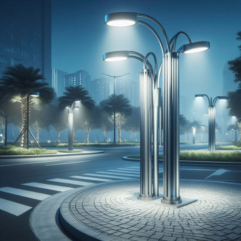 DOUBLE-ARM STREET LIGHT POLE - ASUZAC-ACM