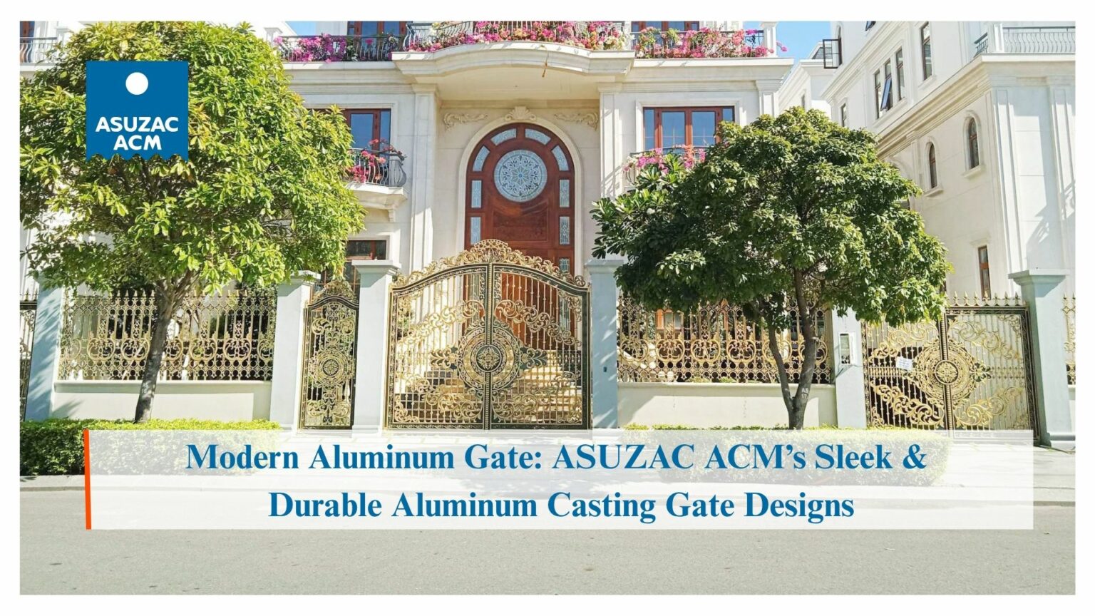 Modern Aluminum Gate: ASUZAC ACM